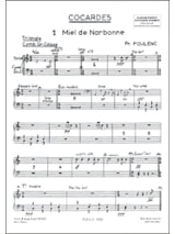 Cocardes - Matériel - POULENC - Partition - Musique de chambre vocale